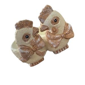 Ceramic Chicken Egg Cups Rustic Farmhouse Kitchen Table Decor Set of 6